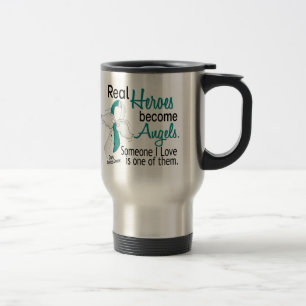 Taza De Viaje Los héroes hacen cáncer de cuello del útero de 