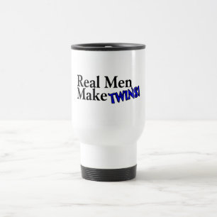 Taza De Viaje Los hombres reales hacen a gemelos (b)