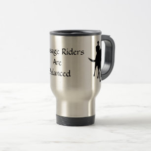 Taza De Viaje Los Jinetes De Vestimenta Son Caballos Equilibrado