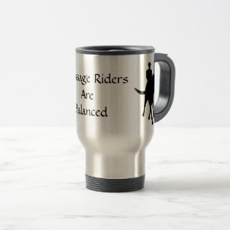 Taza De Viaje Los Jinetes De Vestimenta Son Caballos Equilibrado