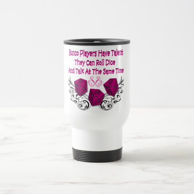 Taza De Viaje los jugadores del bunco tienen talento #2 (Centro)
