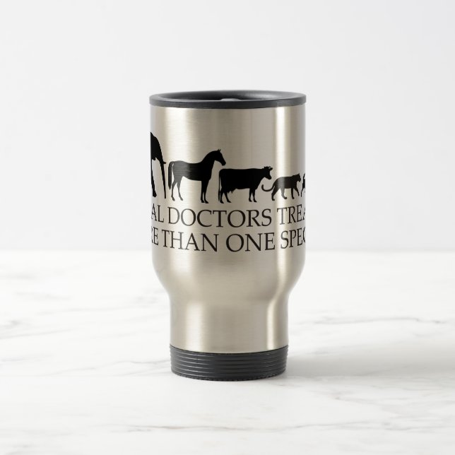 Taza De Viaje Los médicos reales (veterinarios) tratan más de (Centro)