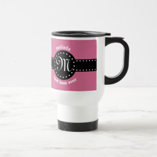 Taza De Viaje Los mejores lunares y monograma A05 ROSADO de Boss