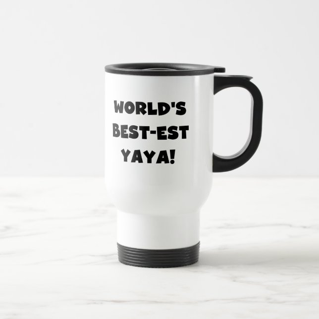 Taza De Viaje Los mejores regalos de yaya del mundo del texto ne (Derecha)