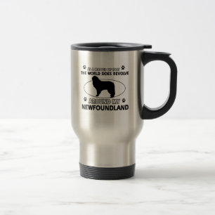 Taza De Viaje Los perros giran alrededor de mi newfounland
