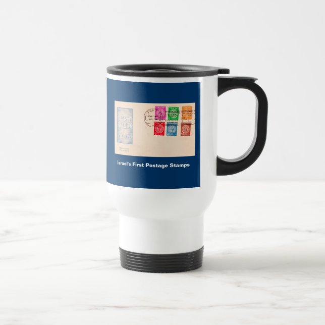Taza De Viaje Los primeros sellos de rehenes de Israel (Derecha)