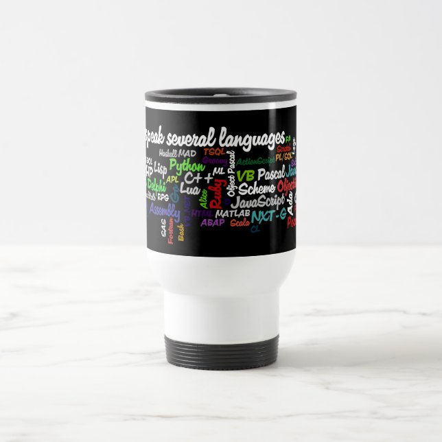 Taza De Viaje Los programadores tienen habilidades programadas (Centro)