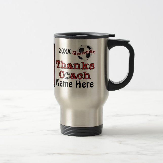 Taza De Viaje Los regalos personalizados del coche del fútbol le (Derecha)