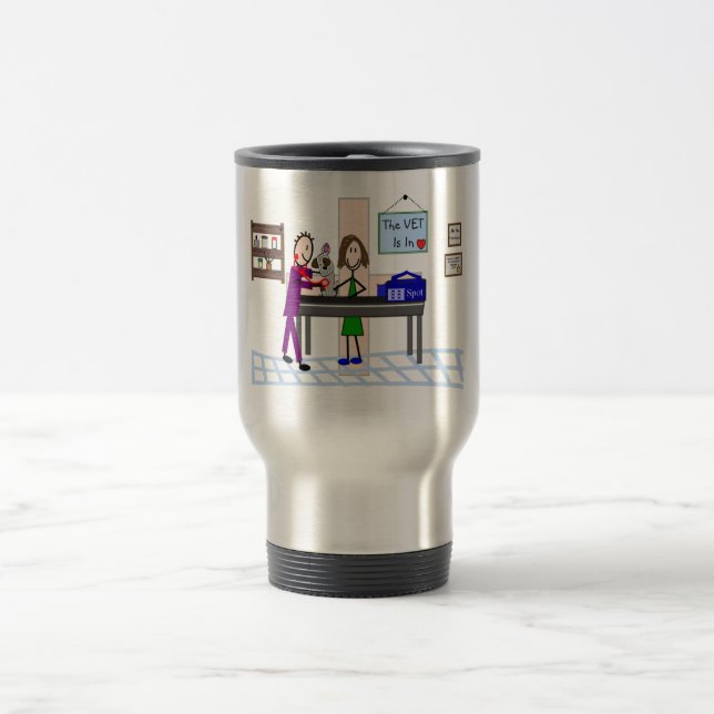 Taza De Viaje Los regalos veterinarios "el veterinario están en (Centro)