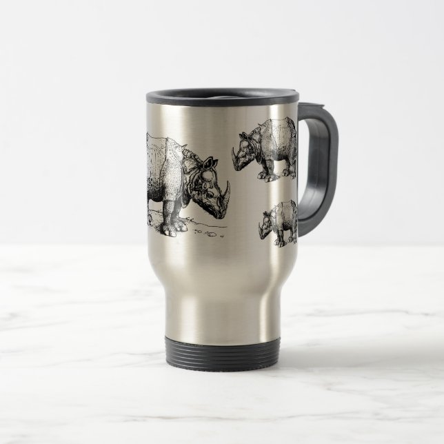 Taza De Viaje Los rinocerontes         (Anverso derecho)