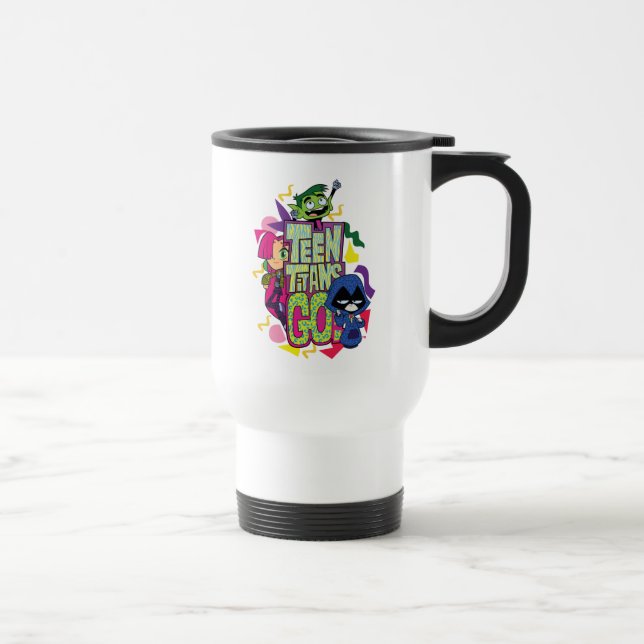Taza De Viaje ¡Los titanes adolescentes se van! | Logo de "Chica (Derecha)
