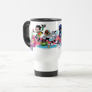 Taza De Viaje ¡Los titanes adolescentes van! acercamientos