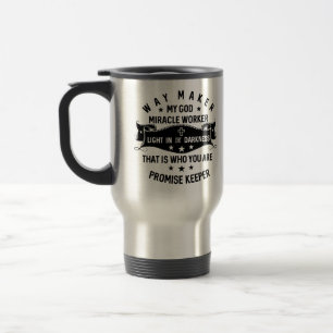 Taza De Viaje Los trabajadores del milagro de la manera prometen