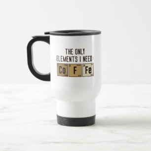 Taza De Viaje Los únicos elementos que necesito