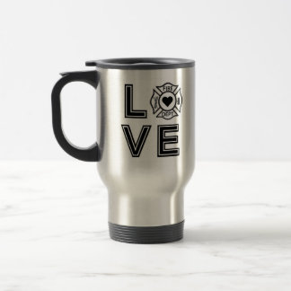 Taza De Viaje LOVE Firefighter Mug/Tumbler