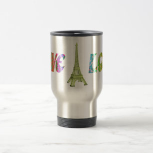 Taza De Viaje Love ParisTravel Mug