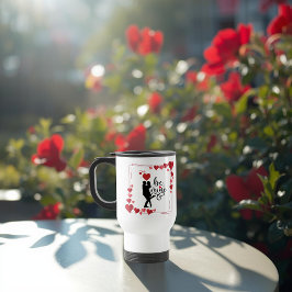 Taza De Viaje Love Vibes Personalized Travel Mug