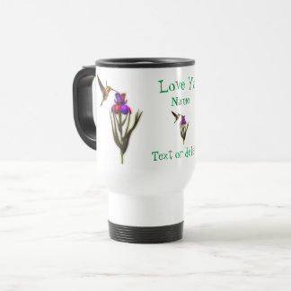 Taza De Viaje Love Ya Hummingbird Iris Personalizado