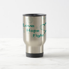 Taza De Viaje Lucha de la esperanza del amor - conciencia del