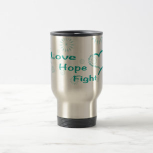 Taza De Viaje Lucha de la esperanza del amor - conciencia del