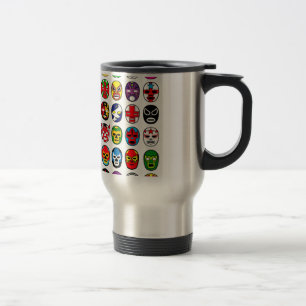 Taza De Viaje Lucha mexicana del luchador de la máscara de Luch