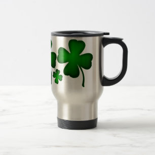 Taza De Viaje Lucky Four Leaf Clover Stein