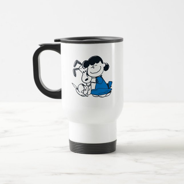 Taza De Viaje Lucy Hugging Snoopy (Izquierda)