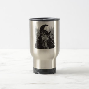 Taza De Viaje luna de diseño de arte de tarjetas de la reina