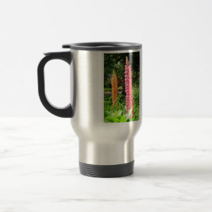 Taza De Viaje Lupines en un jardín de cabañas - Viñetería de Mar