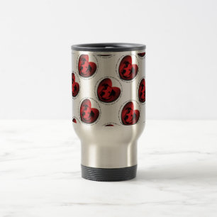 Taza De Viaje Luv-A-Bull Bulldog americano Pit Bull Heart
