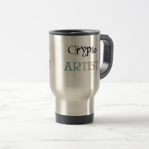 Taza De Viaje Luz de artista criptográfico