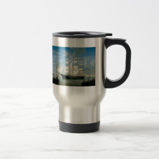 Taza De Viaje Luz de las estrellas en el puerto de Boston