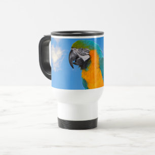 Taza De Viaje Macao azul y amarillo