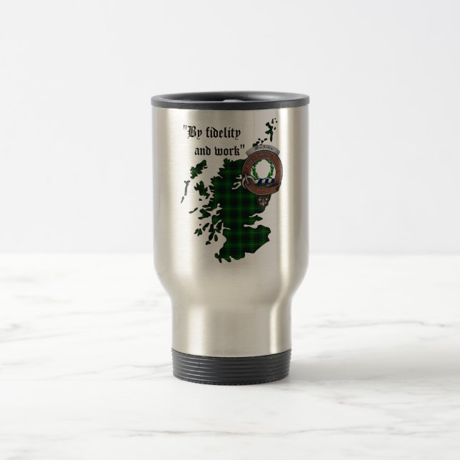 Taza De Viaje MacArthur Clan Badge Travel Mug (Centro)