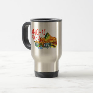 Taza De Viaje Machu Picchu Pop Art – Full-Color Contemporary