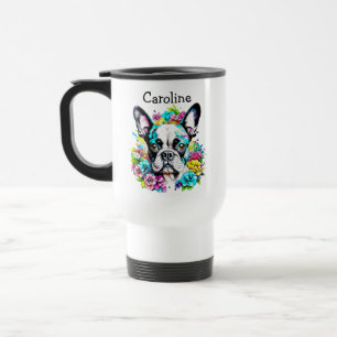 Taza De Viaje Madre de Boston Terrier Personalizada