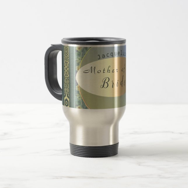 Taza De Viaje "Madre de la novia" Fiesta de viaje (Anverso izquierdo)
