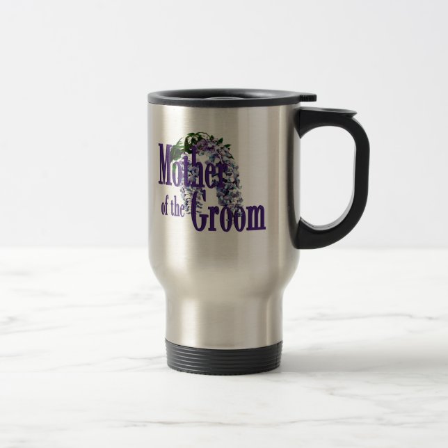 Taza De Viaje Madre del Novio/ Boda de glicina (Derecha)