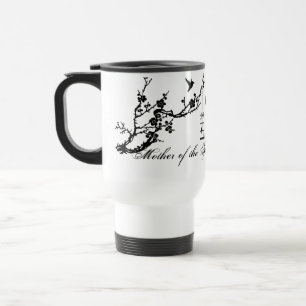Taza De Viaje Madre elegante del birdcage de los pájaros del