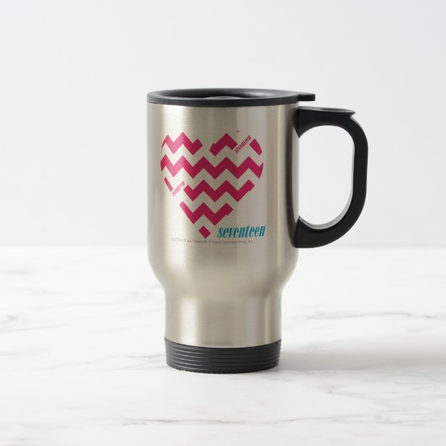 Taza De Viaje Magenta 3 del zigzag (Derecha)