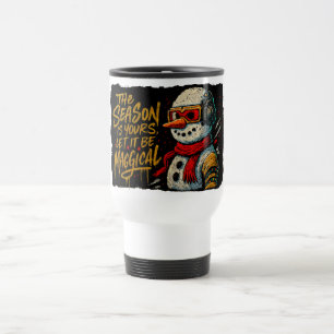 Taza de viaje mágica Snow-Bro Funky Navidad Auricu
