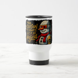 Taza De Viaje Magical Snow-Bro Travel Mug Funky Christmas Headph