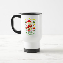 Taza De Viaje Magical Snowman Christmas Insulated Commuter Gift
