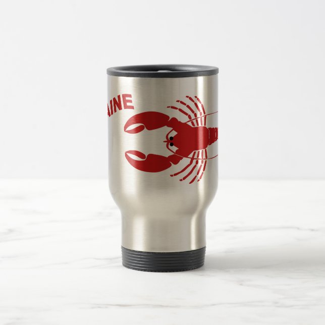 Taza De Viaje Maine Lobster Travel Coffee Mug (Centro)