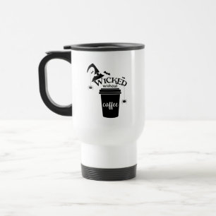 Taza De Viaje Mala Sin Café Lindo Divertido Sombrero De Bruja Ne