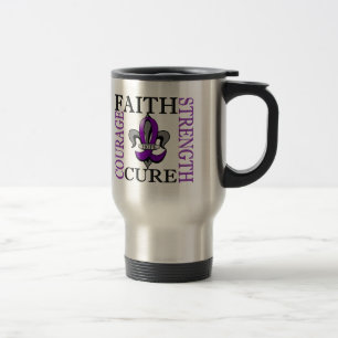 Taza De Viaje Malformación de Chiari de la flor de lis 3