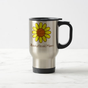 Taza De Viaje Mamá amarilla del baloncesto