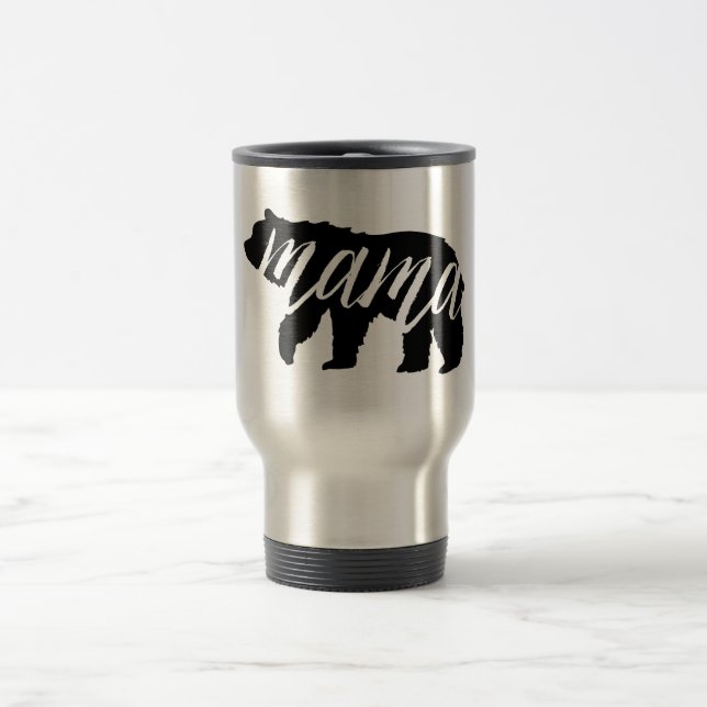 Taza De Viaje Mama Bear Travel Coffee Mug (Centro)