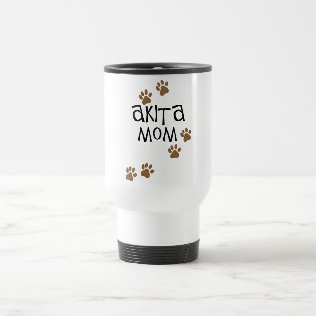 Taza De Viaje Mamá de Akita (Centro)