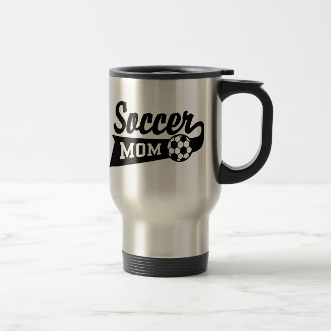 Taza De Viaje Mamá de fútbol (Derecha)